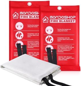 Mondoshop Emergency Fire Blanket for Home & Kitchen, 2 Pack, 72" x 72"