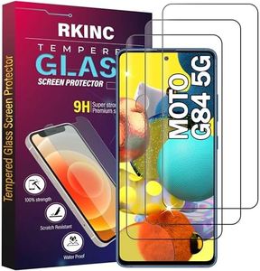 RKINC Screen Protector [3-Pack] for Motorola Moto G84, Tempered Glass Film Screen Protector, 0.33mm [LifetimeWarranty][Anti-Scratch][Anti-Shatter][Bubble-Free]