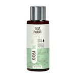 Nat Habit Cold Pressed Pure Oil for Skin & Hair, Fresh from our Ayurvedic Kitchen, Zero Preservatives, Body Massage Oil And Hair Oil (Jojoba Oil, 50ml)