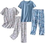 PNAEONG 2 Pack Women's Pajama Sets 