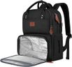 MATEIN Sac à Dos Déjeuner, Sac à dos de Pique-Nique avec Compartiment Isotherme, Sac à dos Glacière de 17 Pouces pour Homme et Femme, Sac à Déjeuner Isolé pour Camping Voyage Travail, Noir