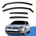 EdgeVisors Wind Deflectors Set Fits: VW GOLF MK6 2008-2012 5 Door Hatchback 4pc