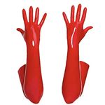 Womens Red Leather Gloves