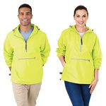 Charles River Apparel Unisex's Pack-n-go Windbreaker Pullover Jacket, Neon Yellow, S