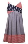 Bonnie Jean Girl's 4th of July Dress - Americana Sundress for Toddlers, Little and Big Girls