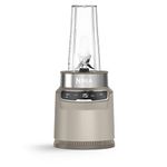 Ninja Blender with Auto-iQ, Blend in Cup, One Touch Controls, Make Smoothies, Milkshakes & Frozen Treats, Dishwasher Safe Parts, Stainless Steel Blades, 1000W, 1 x 700ml Cup, Stone Gold BN500UKSD1