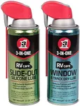 3-IN-ONE RVcare Slide Out Silicone, 11 oz. And RV Care Window & Track Dry Lube