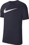 Nike Mens T-Shirt, Obsidian/White, 