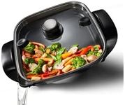 Oster DiamondForce 12 "x 12" Strain & Pour Electric Skillet Nonstick Coating Infused with Diamonds Adjustable Temp