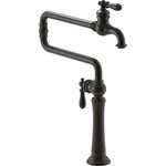 Kohler K-99271 Artifacts 22" Double Handle Deck Mounted Pot Filler, Oil Rubbed Bronze