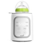 Grownsy Bottle Warmer 10-in-1 Fast Baby Bottle Warmer and Steriliser with LCD, for All Bottles, Milk Warmer for Breastmilk or Formula, BPA-Free, Smart Temperature Control and Automatic Shut-Off