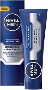 NIVEA MEN Protect & Care - Crema da barba in 1 confezione (1 x 100 ml) con schiuma cremosa per una rasatura delicata, crema da barba delicata per uomo