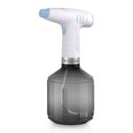 T TOVIA Automatic Electric Garden Sprayer 1L, Battery Powered USB Rechargeable Fine Mist to Stream Spray Bottle with Adjustable Flow Tip for Gardening, Fertilizing, Household Cleaning, Blue