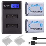 DuraPro 2Packs NP-BX1 NP BX1 NPBX1 Battery + LCD Dual USB Charger for Sony DSC-RX100 DSC-WX500 IV HX300 WX300 HDR-AS15 X3000R MV1 AS30V HDR-AS300 GWP88