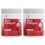 Wellbeing Nutrition Glow Collagen with Glutathione | Collagen Supplements for Women & Men | Marine Collagen Powder with SkinAx², Resveratrol, Bromelain & Goji Berry | 250g - Tropical Bliss Flavor