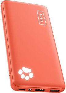 Power Bank, INIU Ultra Sottile & Leggero Powerbank 10000mAh Doppia Uscita 3A ad Alta Velocità, Porta USB C da Esterno Caricatore Portatile di Torcia per iPhone 15 14 13 12 Pro Max X 8 Samsung