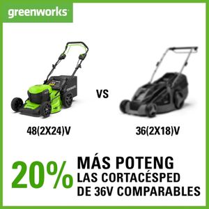 Greenworks 48V Cordless Lawnmower – 36cm Cutting Width