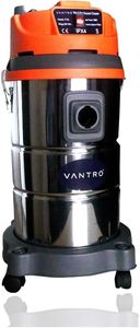 VANTRO Vacuum Cleaner Wet and Dry 35 Litre Stainless Steel Metal Tank Powerful Suction & Blower High Power Vaccum Canister for Home Office Cleaning