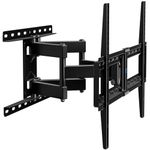 HOME VISION Swivel TV Wall Bracket for 32-75 inch TVs, Max VESA 600 x 400mm, Load Capacity 132lbs/60kg, Full Motion TV Mount with ±60° Swivel, 5°/-15° Tilt, 15.2"/38.6cm Extendable Reach, HV6601