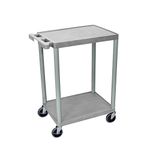 Luxor Multipurpose 2 Shelf Cart - Gray