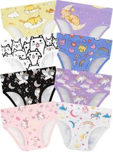BliBliTaTa Girls' Underwear,Soft Cotton Tagless Panties for Toddlers' & Little Kids' Comfort,Breathable Briefs in Sizes 18-24 Months,2T,3T,4T,5T,6T,7,8,10,12 Years Old,8-Pack Star 3T