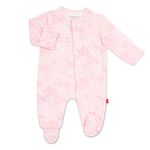 Magnetic Me by Magnificent Baby Modal Magnetic Fastener Footie - pink - 0-3 Months