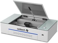 OMTech Polar 50W Desktop Laser Engraver, 12x20 CO2 Laser Engraving Machine with 2 Rotary Axes 5MP Camera Fume Extractor Water Chiller, Laser Class 2, 0.827mW Output Power