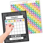 25 Chalkboard Sticker Chart For Kids Behavior Chart For Kids At Home - sticker charts for kids incentives, sticker reward chart for kids, star chart for kids behavior, incentive chart for classroom