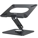 BESIGN LSX7 Laptop Stand with 360° Rotating Base, Ergonomic Adjustable Notebook Stand, Riser Holder Computer Stand Compatible with Air, Pro, Dell, HP, Lenovo More 10-15.6" Laptops (Black)