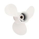 VIF Jason Marine 9 7/8 x 11 1/4-F OEM Aluminum Boat Propeller fit Yamaha Outboard Motos F25/20HP/25hp/30hp,Ref No. 664-45947-01-EL, 10 Spline Tooth, Rh