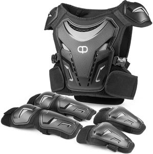 DA - Off Road Bicycle Equipment, Youth Motorcycle Riding Protective Equipment, Off-Road Motorcycle Armor Set, Boys and Girls, Mountain Bike Riding Chest Protector (Children's kit 14-1)