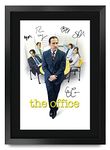 HWC Trading A3 FR The Office US Steve Carrell Gifts Printed Signed Autograph Picture for TV Memorabilia Fans - A3 Framed