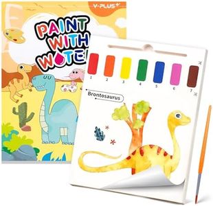 YPLUS Paint with Water Books for Toddler, Watercolor Coloring Paper for Kids Ages 1-3, 2-4, Magic Book Art Craft Gift for Drawing - Dinosaur