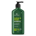Botanic Hearth Restore & Repair Shampoo with Tea Tree Oil & Salicylic Acid | Clarifying & Anti-Dandruff Shampoo | Deep Cleanses & Soothes Scalp| Sulfate & Paraben Free, 473ml