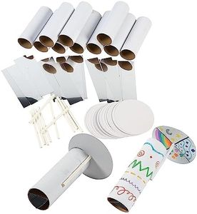 Fun Express Bulk DIY Kaleidoscope Kit Makes 50 - Educational STEM Science Craft Party Favors for Kids Ages 6-12 | Classroom Activities & Birthday Party Supplies for Creative Learning Projects