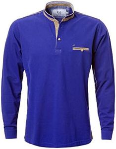 RA Rajiva Agrawal Men’s Full Sleeves T-Shirt with Suede Trim Ecru