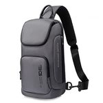 Red Lemon BANGE Unisex Adult Sling Bag Crossbody Shoulder Messenger Waterproof Short Trip Chest Bag (Grey)