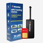Wheelseye Vehicle GPS Tracking Device with App Subscription, Live Tracking & Geofencing – SIM Card Included - Compatible with Cars (GPS Device - 1 Year Subscription) - C1NN