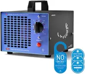 Airthereal MA5000 Commercial Ozone Generator, High Capacity Ozone Machine Odor Removal - Home Air Ionizers O3 Deodorizer for Rooms, Smoke, Cars and Pets, Eliminate Odors up to 2000sq.ft., Blue