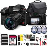 Panasonic Lumix GH7 Mirrorless Camera with 12-60mm f/2.8-4 Lens (DC-GH7LK) + 64GB Memory Card + Photo Editing Software + Bag + 2 x DMW-BLK22 Battery + Card Reader + Charger + More