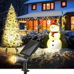 FabStyl Solar Spot Lights Outdoor, Solar Landscape Lights Flag Pole Lights, Waterproof Security Wall/Ground Light for Garden, Pool Area, Tree, Pond, Landscape and Yard (2 Pack)