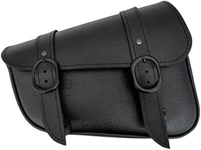 Willie & Max Black Jack Swingarm Bag 4.0 - Black Buckle - Dual Shock - Sportster