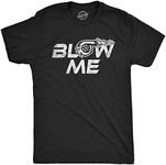 Mens Blow Me Turbo T Shirt Funny Offensive Car Guy Mechanic Graphic Novelty Saying (Heather Black) - 3XL