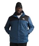 THE NORTH FACE Men's Antora Jacket (Standard and Big Size), Shady Blue/TNF Black, X-Large