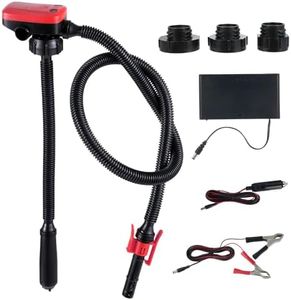 ALSTON 12V Portable Electric Oil Pump Handheld Diesel Pump 14.4LPM/3.2GPM Pump Oil Fuel Water Transfer Pump With Auto-stop Sensor and 3 Power Supply