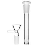 DXUANTING Glass Bong Downstem Diffuser 4.7 Inch Down Stem Downstem 14mm Laboratory Glassware Borosilicate Funnel Water Pipes Accessory Hookah Accessories