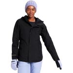 Burton Women's Standard Gore-TEX Powling Shell Jacket, True Black, Large