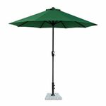 7 star DECOR 9ft Large Garden Umbrella with Heavy 18Kg Stone Base Waterproof UV-Resistant Windproof Outdoor Patio Umbrella for Terrace, Rooftop, Lawn, Balcony, Caf, and Poolside (Brown, Centre Pole)