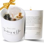 Thinking of You Candle, Bereavement Memorial Condolence Sympathy Gifts for Loss of Loved One, Father, Mother, Grief Gifts, Miscarriage Gifts, Paraffin-Free 100% Natural Soy Wax Blend with Lavender