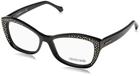 Roberto Cavali CAPRESE RC5037 - A01 ACETATE EYEGLASS FRAME SHINY BLACK 54MM